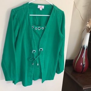 Quacker Factory blouse size Medium